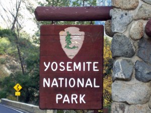 Yosemite park sign