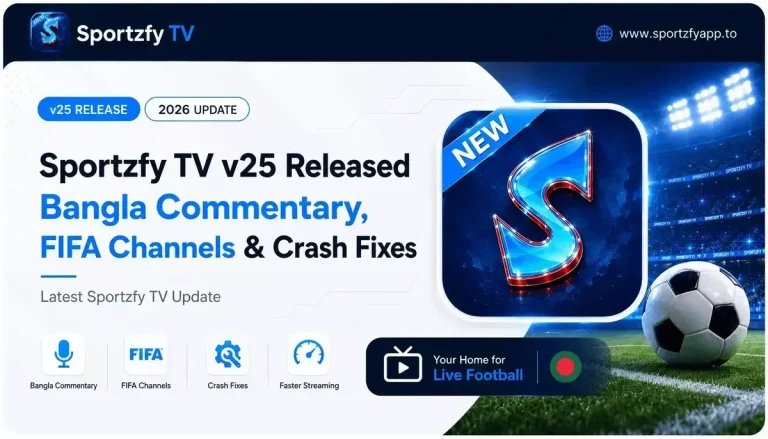 Sportzfy TV v25 Released