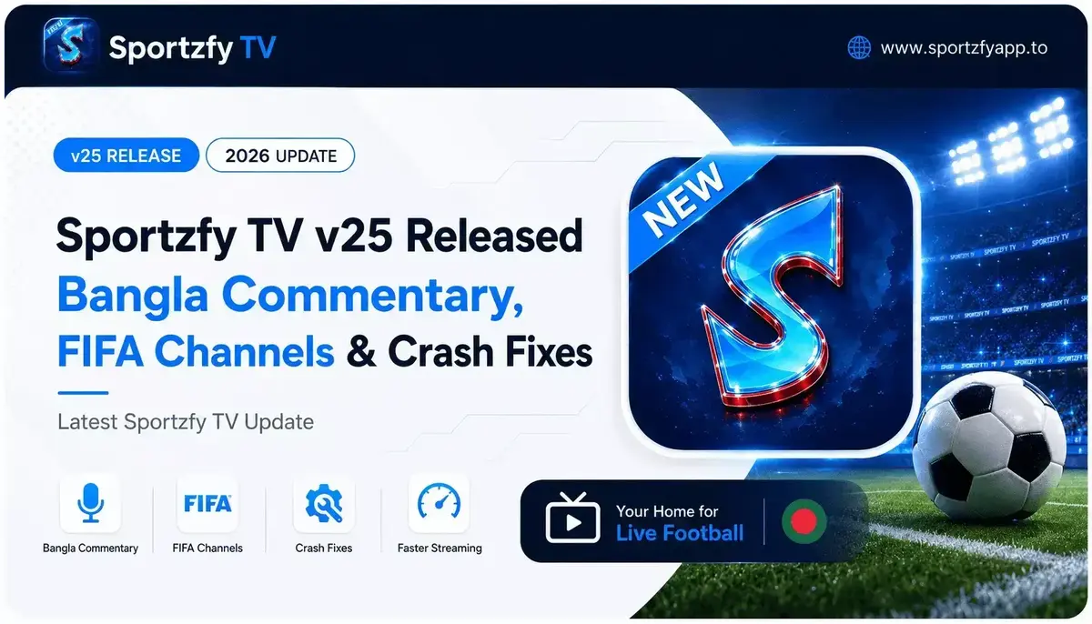 Sportzfy TV v25 Released