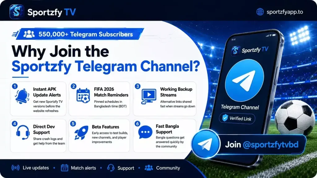 Why Join the Sportzfy Telegram
