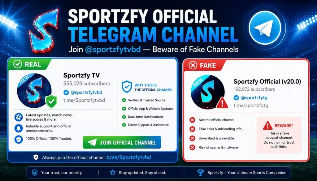 sportzfy real vs fake